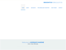 Tablet Screenshot of hossackmarine.com